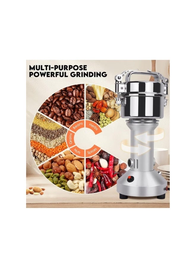 دينكس مطحنة كهربائية بقوة 1200 واط وسعة 200 غرام، وسرعة طحن عالية تبلغ 28000 دورة في الدقيقة للقهوة والتوابل والمكسرات والأعشاب والحبوب - مثالية للاستخدام المنزلي والمطاعم والفنادق DX3221 - Image 4